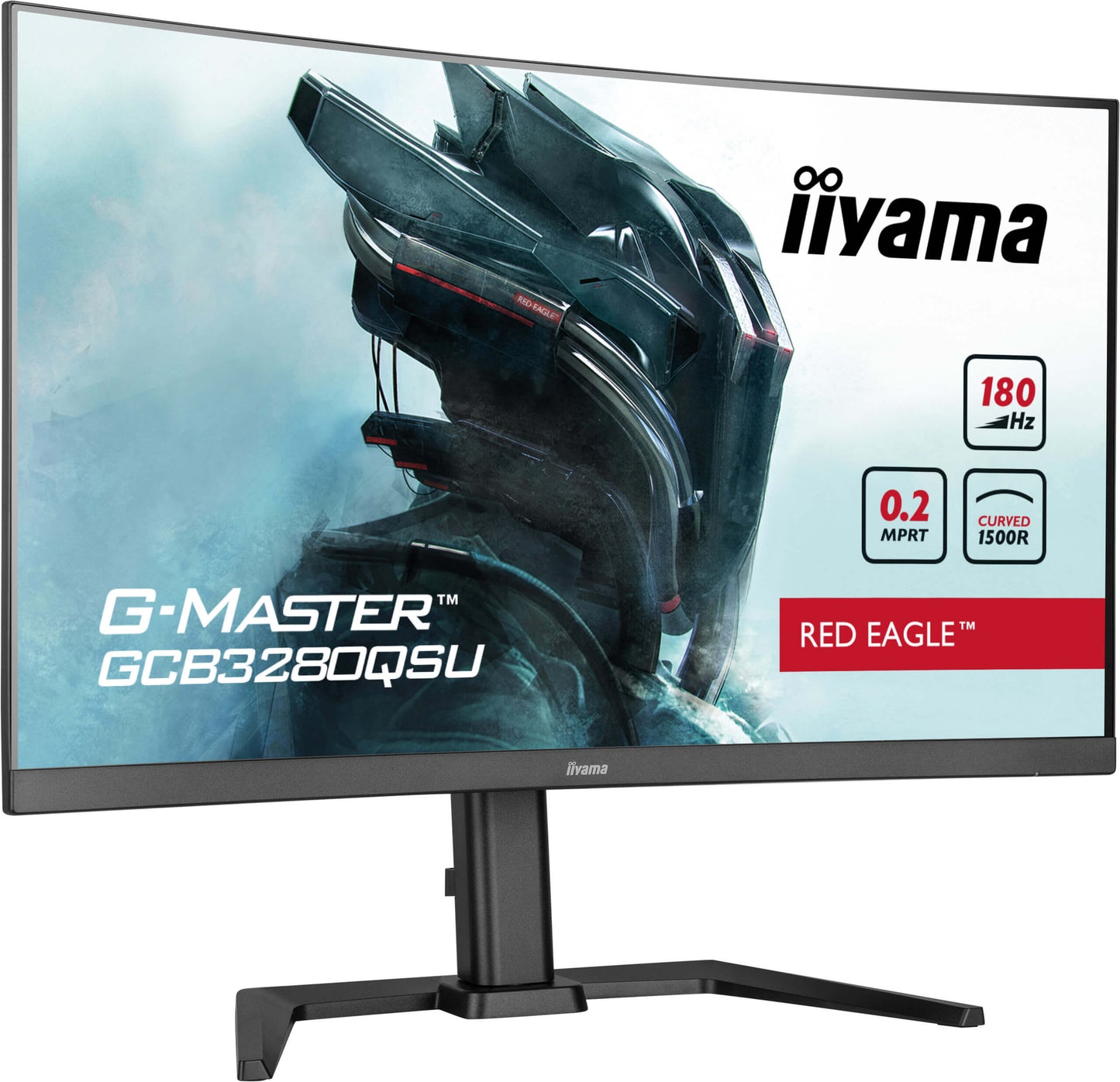 IIYAMA 32WIDE LCD  G-Master Red Eagle  2560 x 1440  QHD Curved VA panel  FreeSync   USB-Hub(4x Out v3.2)  Height Adjust.(15cm)  3000:1 Stat