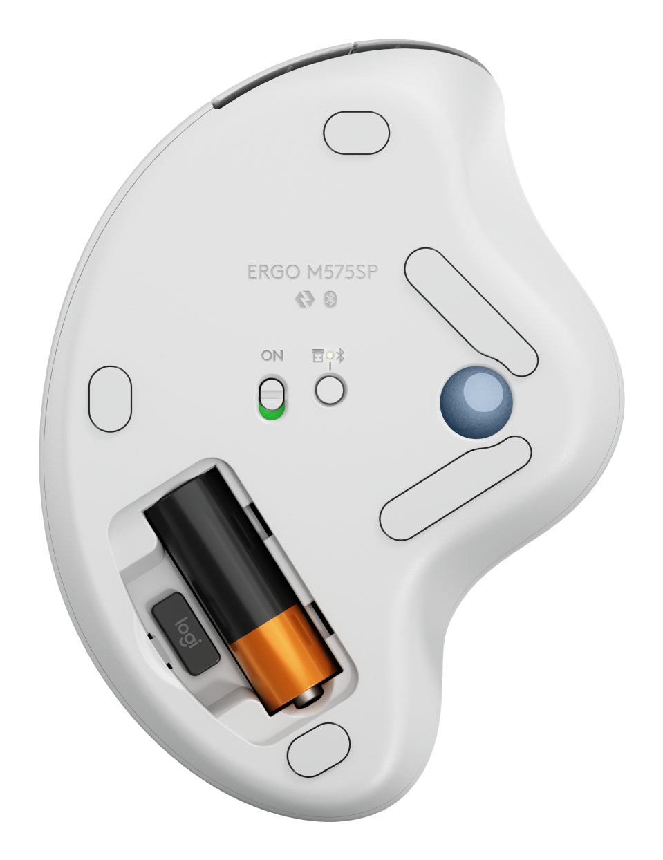 ERGO M575S WRLS TRACKBALL OFFWHITE+BLUE 910-007030