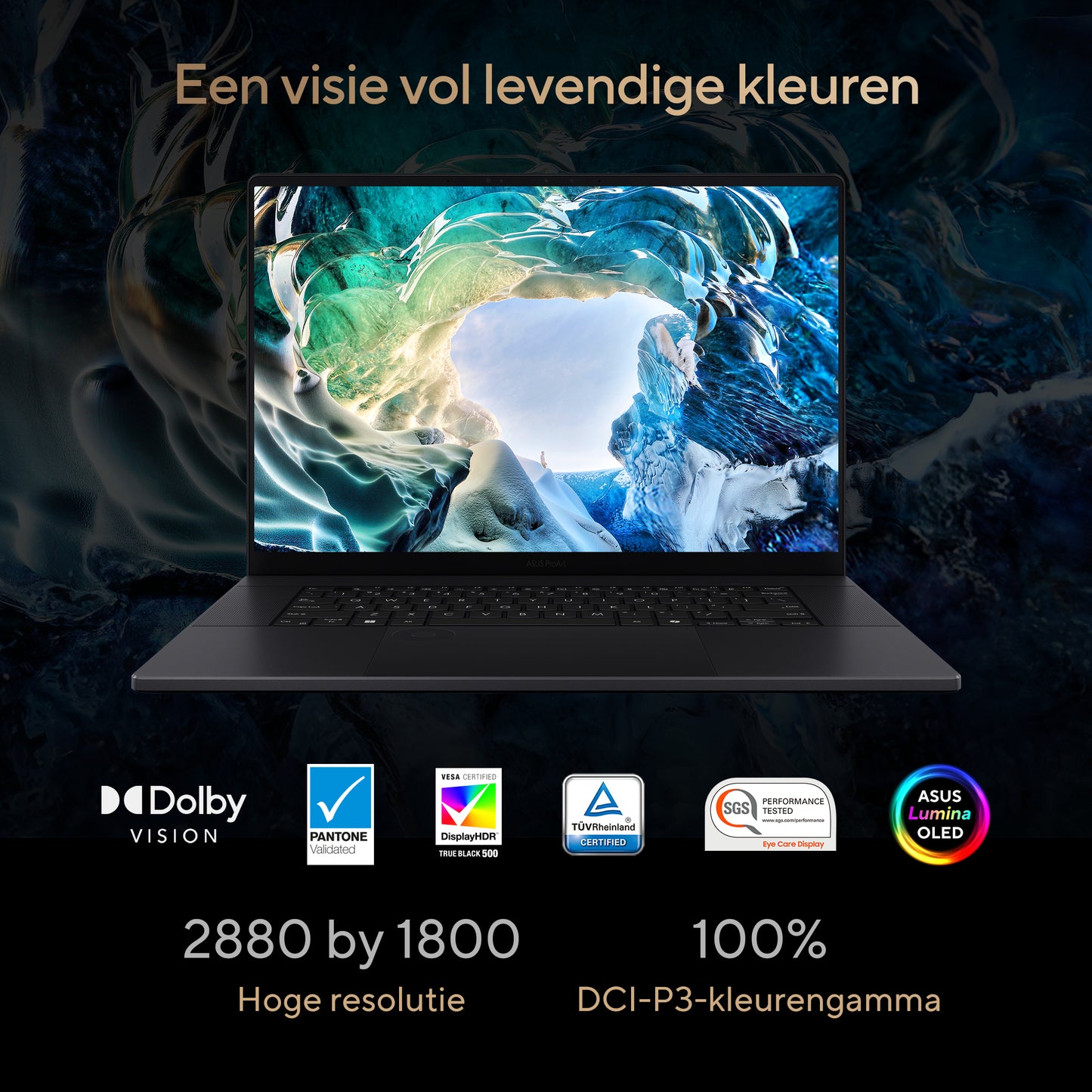 ProArt P16H7606WP-RJ129X-BE, 16.0 120Hz 3K OLED Touch, AMD Ryzen AI 9 HX 370, 32GB LPDDR5X, 1TB M.2 NVMe PCIe 4.0 SSD, GeForce RTX 5070, W1
