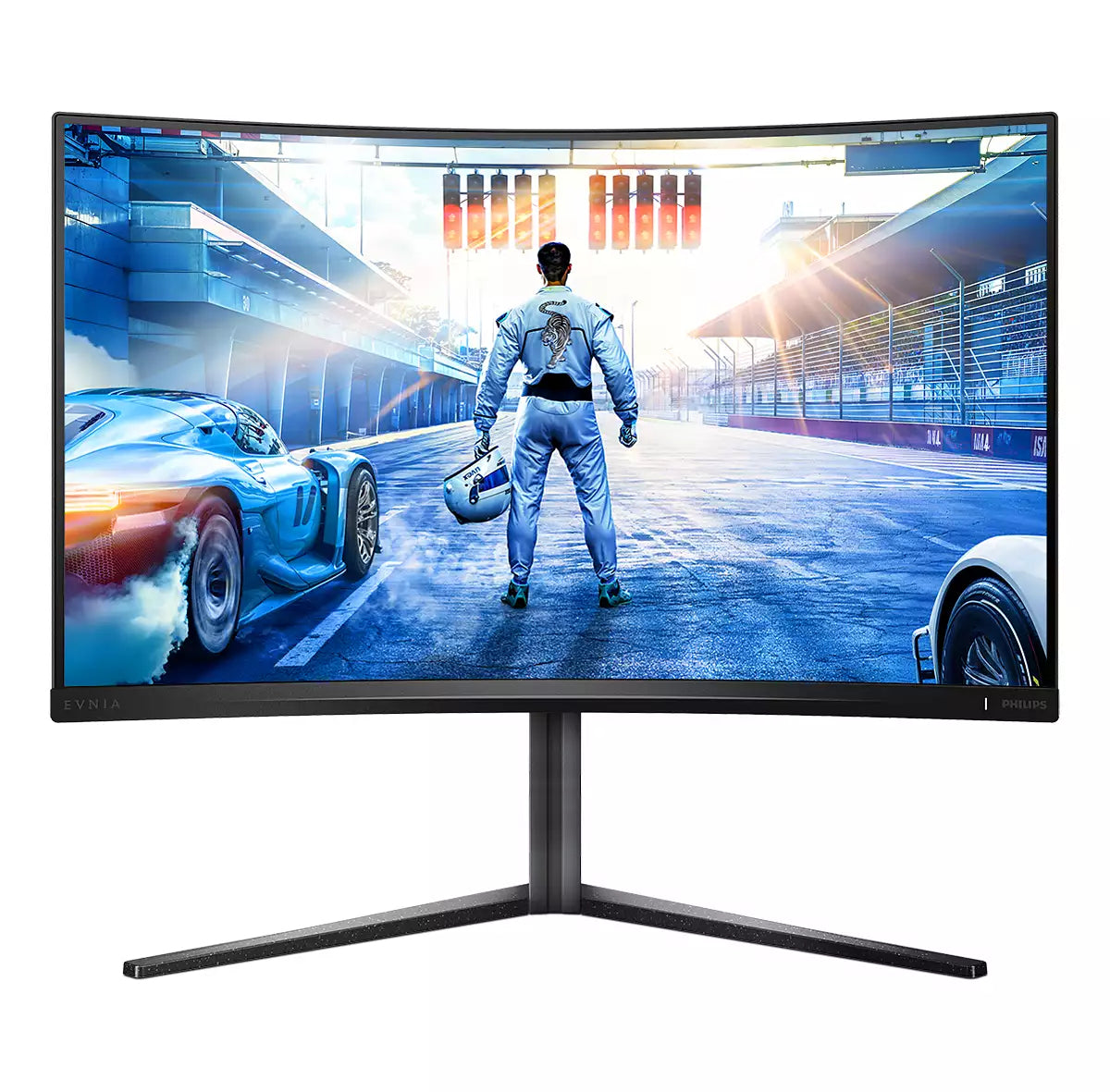 Philips 32 CURVE QHD VA, 240Hz, 1 ms, 2560x1440, Wid 16/9, 2xDP-2xHDMI, Brightness 500 cd/m², Contrastratio 4000:1, Viewing angle 178 /178