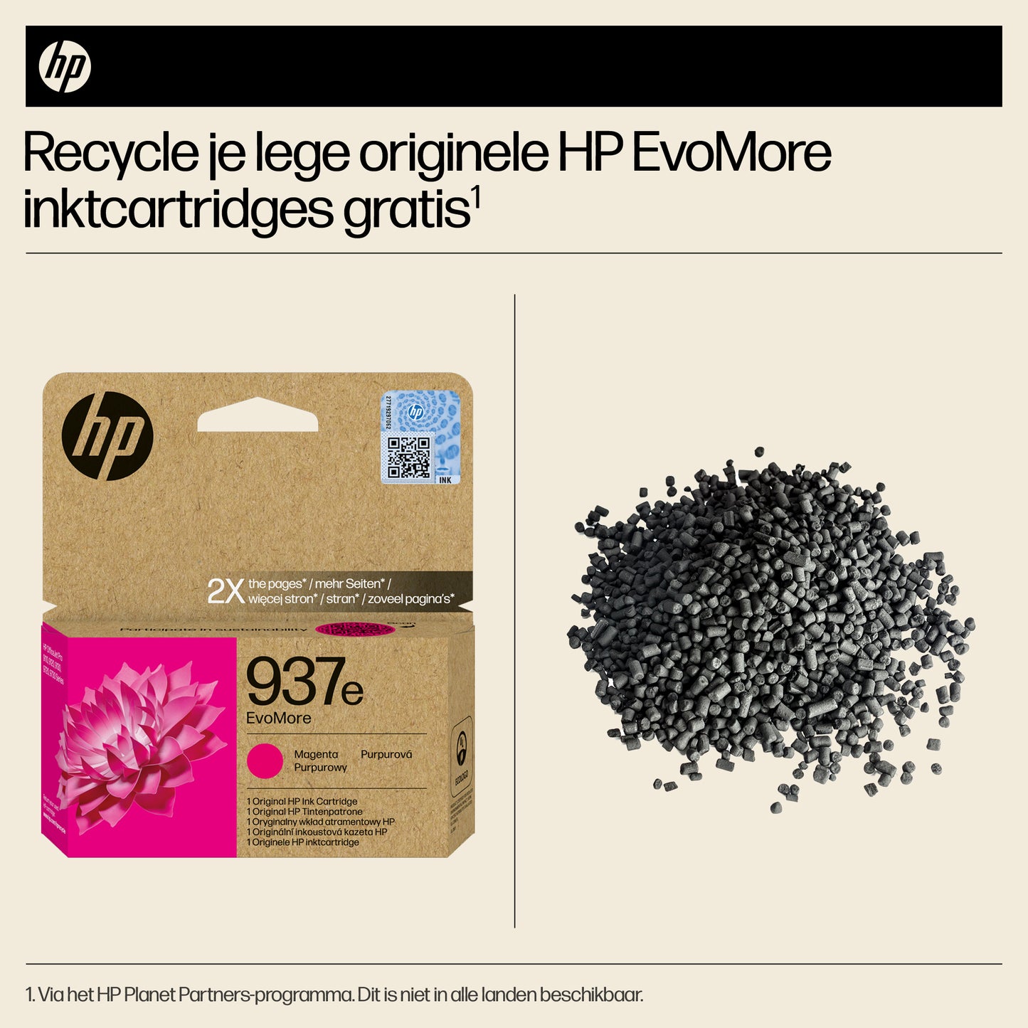 HP 937e EvoMore Magenta Original Ink Cartridge