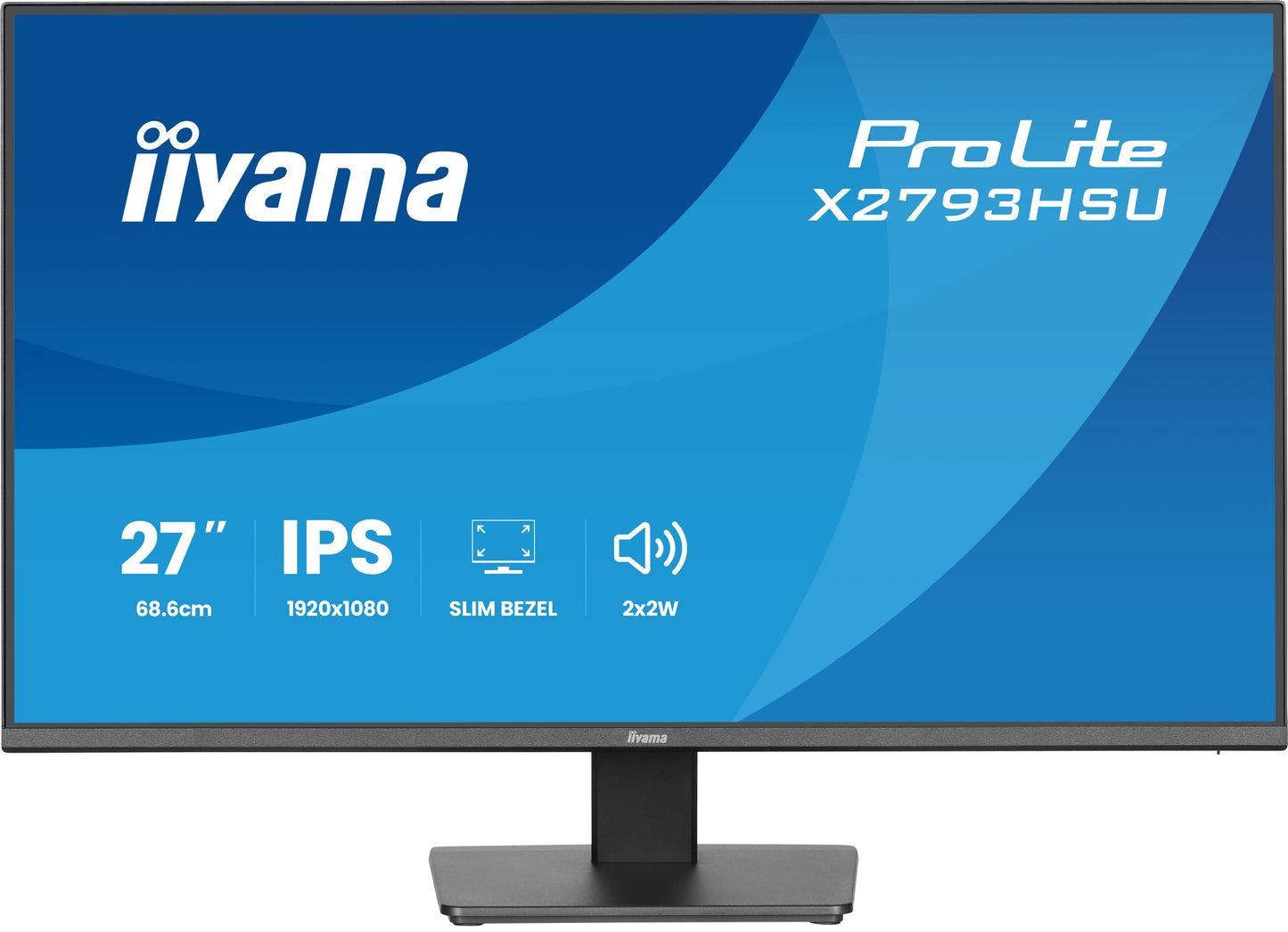 IIYAMA X2793HSU-B1 27inch IPS FHD 120Hz 350cd/m2 1ms 1500:1 HDMI DP 2xUSB 2.0 Speakers