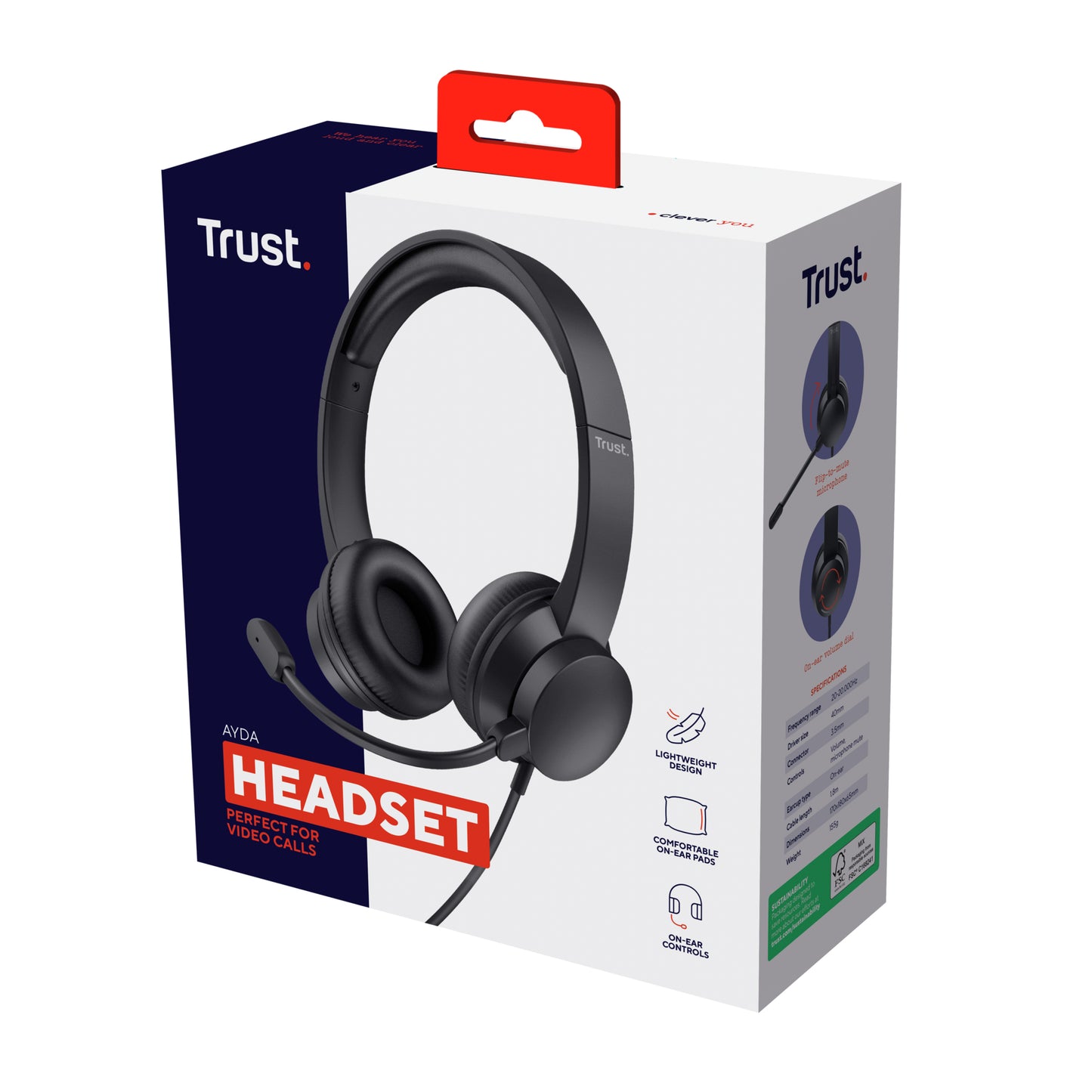 TRUST AYDA PC HEADSET 3.5MM