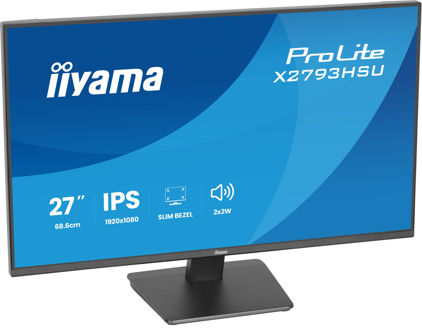 IIYAMA X2793HSU-B1 27inch IPS FHD 120Hz 350cd/m2 1ms 1500:1 HDMI DP 2xUSB 2.0 Speakers
