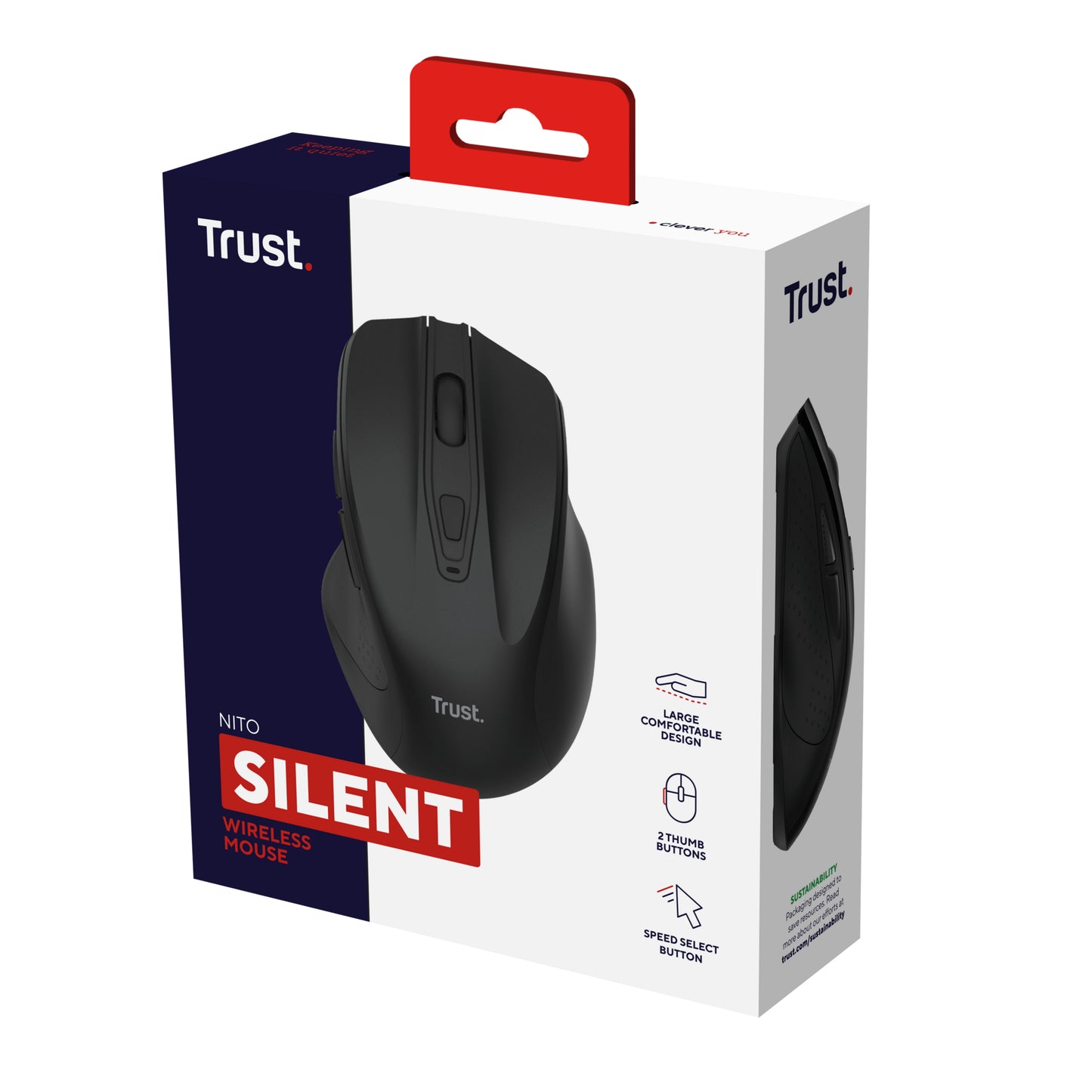 TRUST NITO SILENT WIRELESS MOUSE BLK