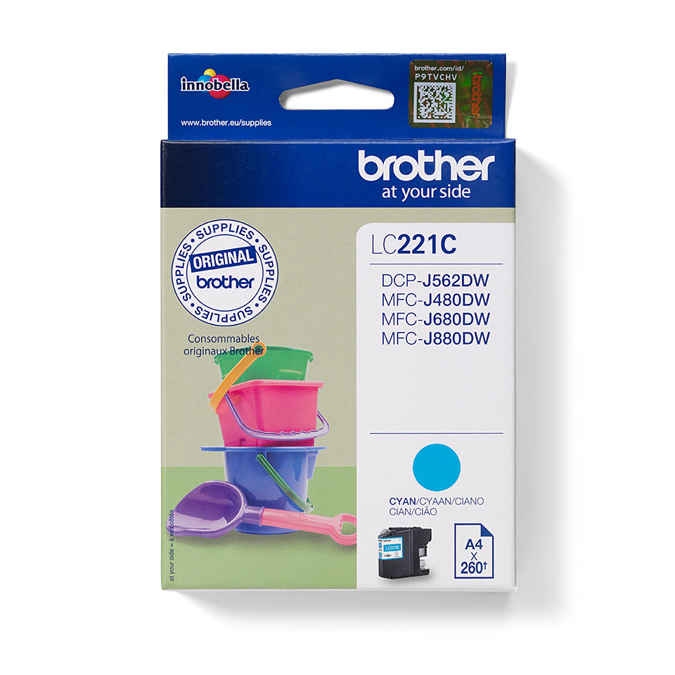 Brother LC221C inktcartridge cyaan