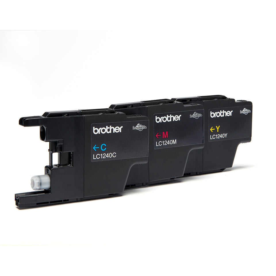 LC-1240 inktcartridge cyaan magenta en geel high capacity 600 pagina's 1-pack blister zonder alarm
