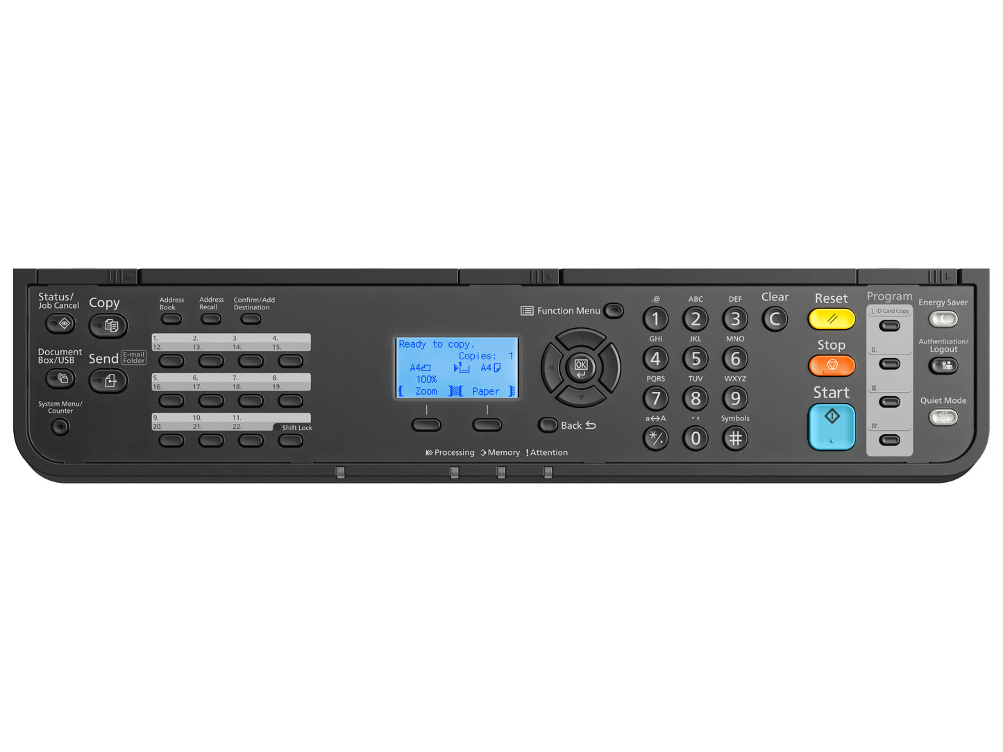 KYOCERA ECOSYS MA4000x, Laser, A4 monochrome multifunctional, tot 40 ppm, 1.200 x 1.200 dpi, Dual,scan documenttoevoer