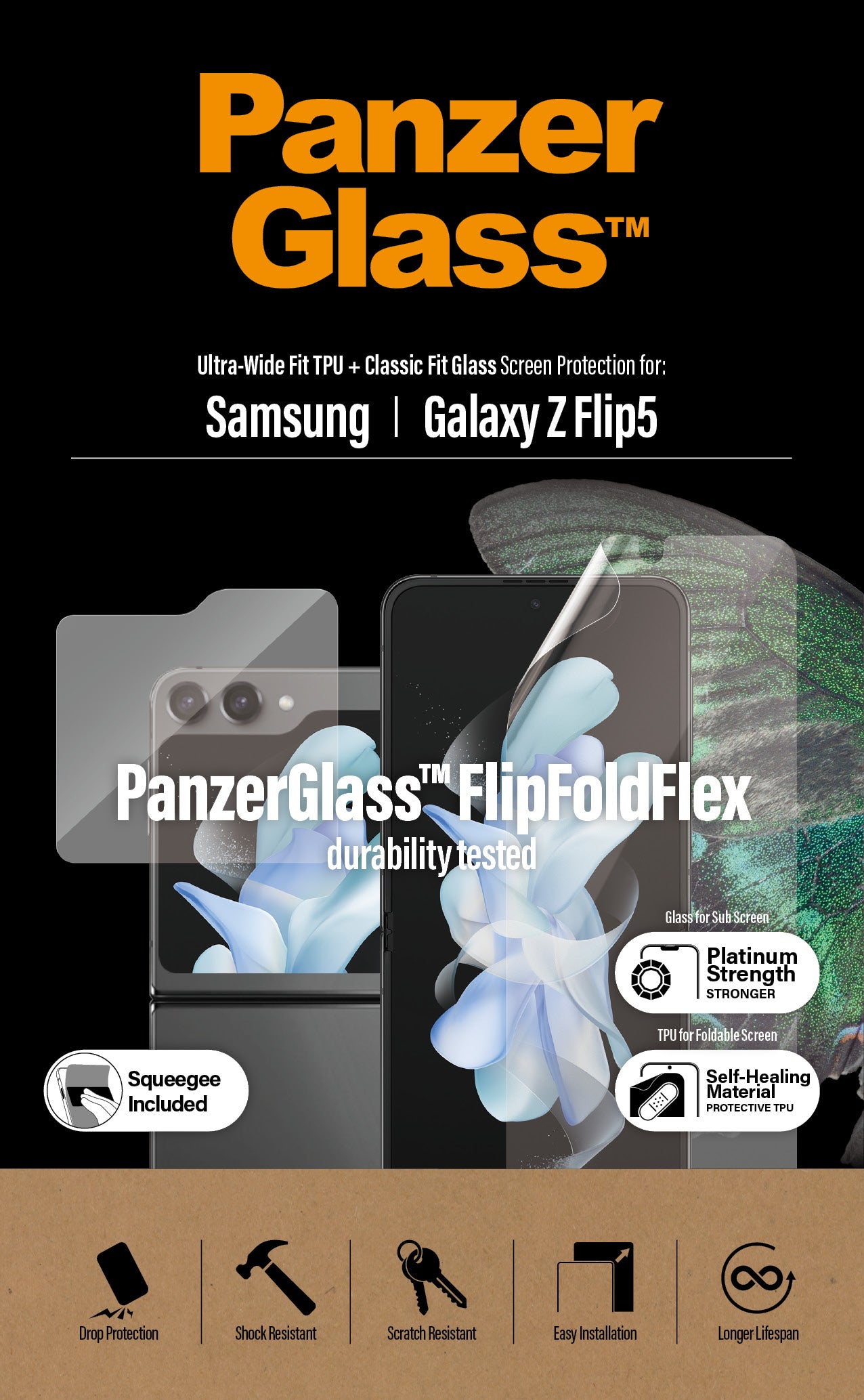 Panzerglass Samsung Galaxy Z Flip5 - Glass + TPU - UWF