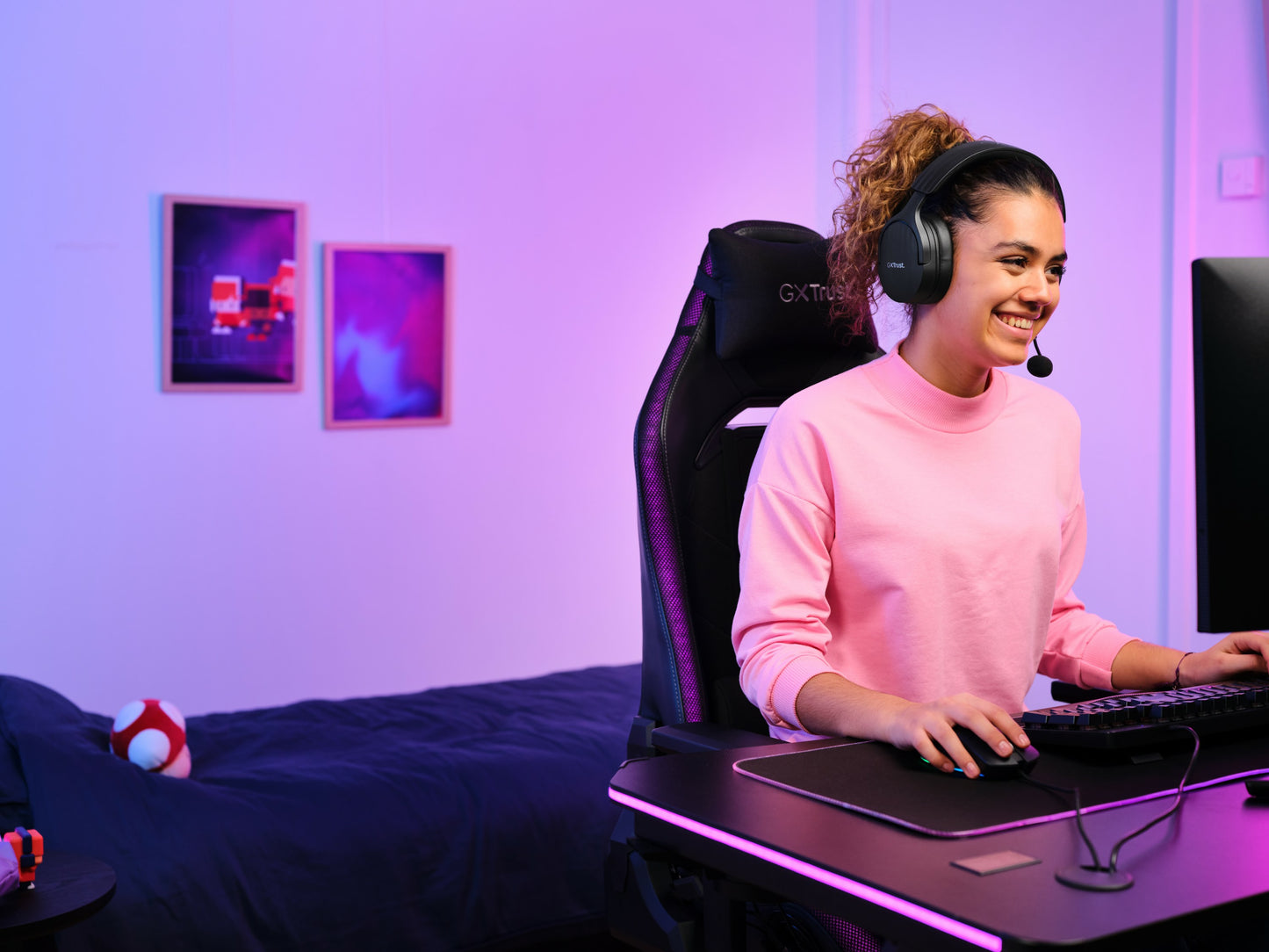 Trust GXT491 FAYZO WIRELESS HEADSET Zwart