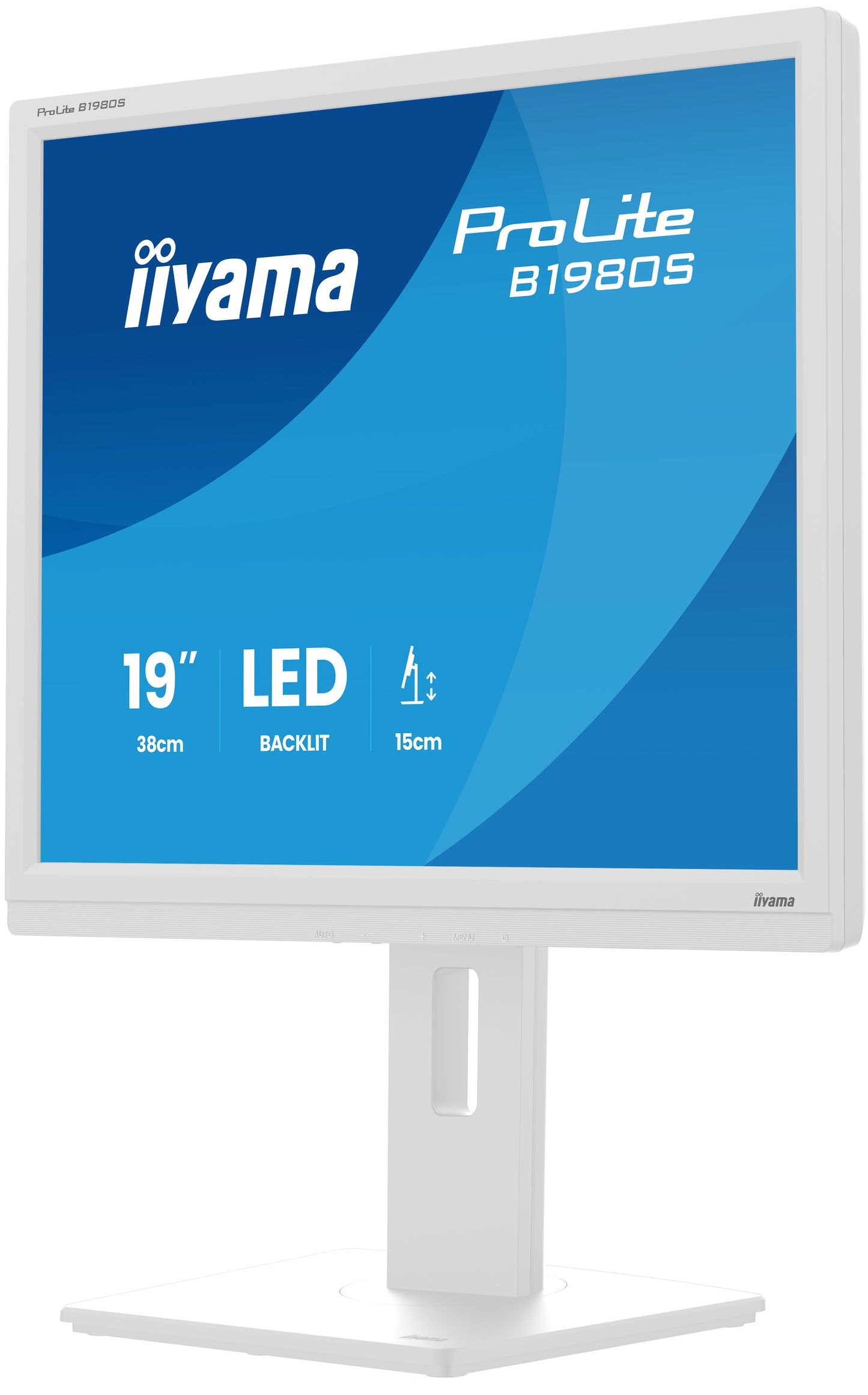 IIYAMA 19 LCD, 1280 x 1024, TN Panel, LED Bl., Height Adjust, HDMI, DisplayPort,, 250 cd/m², 12.000.000:1 ACR, Speakers,  3ms