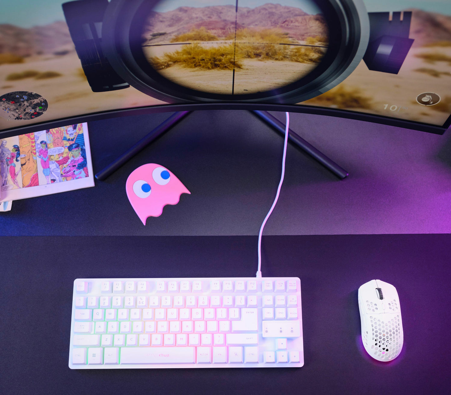 TRUST GXT929W HELOX WIRELESS LIGHTWEIGHT MOUSE WHITE