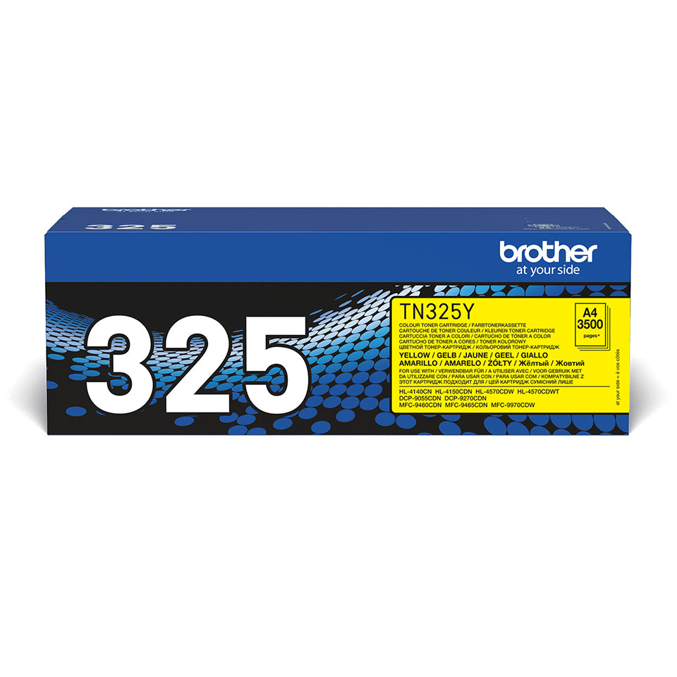 Brother TN325Y tonercartridge geel met hoge opbrengst