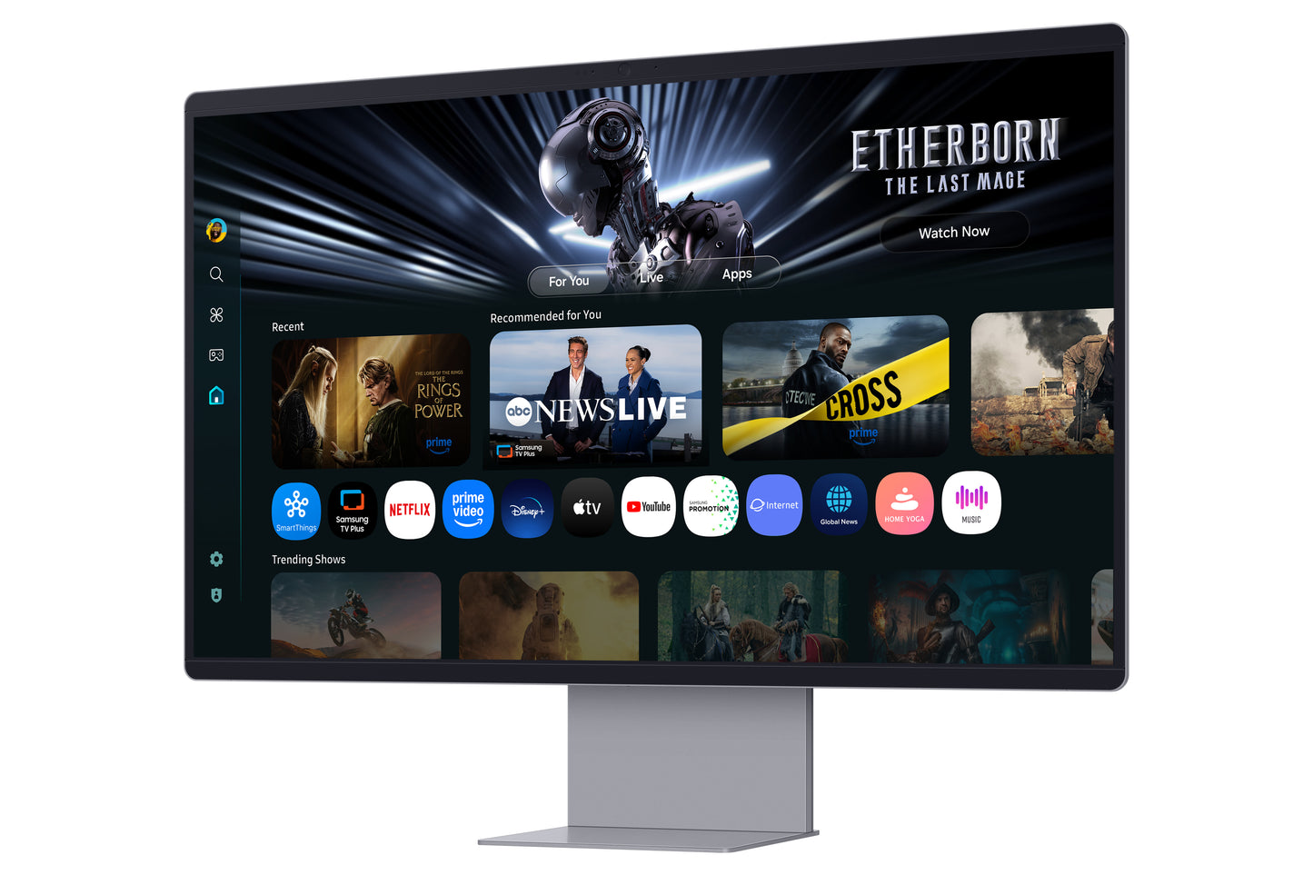 SAMSUNG SMART MONITOR M70F 32 4K OLED - WHITE