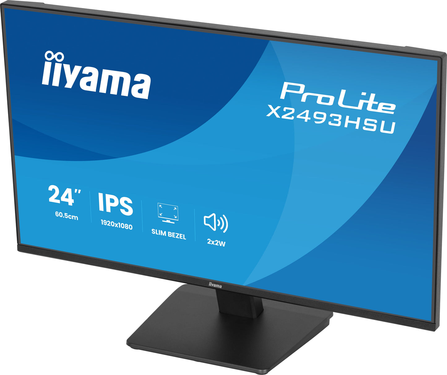 IIYAMA X2493HSU-B1 24inch IPS FHD 120Hz 350cd/m2 1ms 1500:1 HDMI DP USB 2x2.0 Speakers
