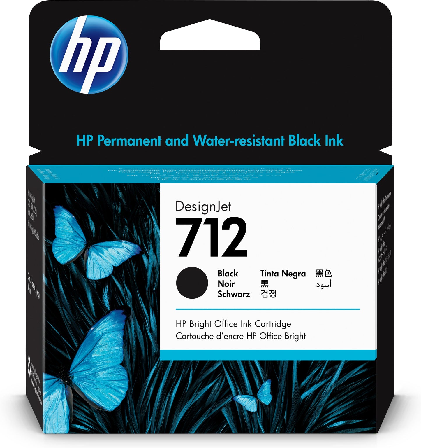 HP 712 80 ml inktcartridge Black