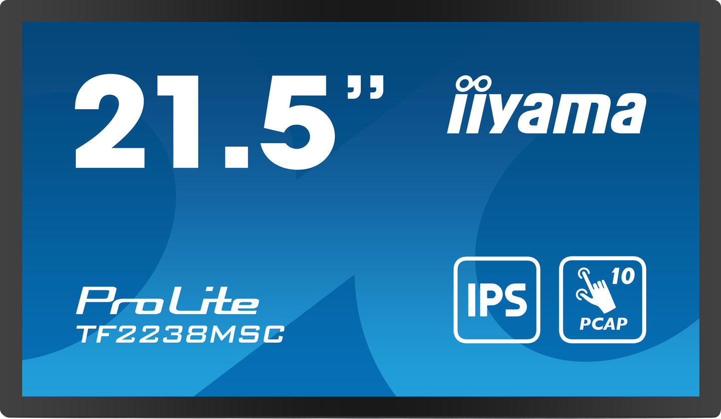 IIYAMA 22 W LCD Bonded Projective Capacitive 10-Points Touch Full HD Bezel Free IPS / Open Frame