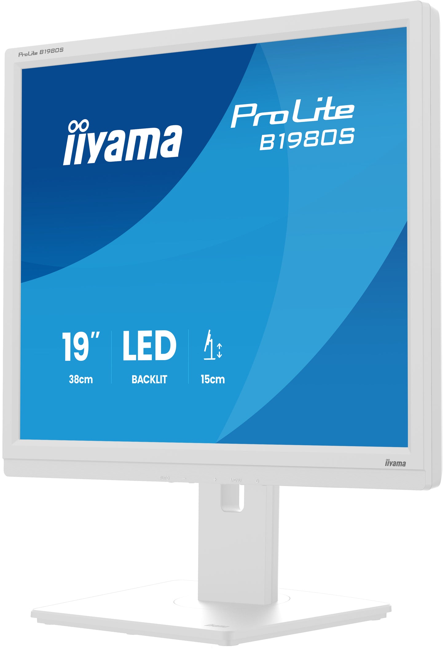 IIYAMA 19 LCD, 1280 x 1024, TN Panel, LED Bl., Height Adjust, HDMI, DisplayPort,, 250 cd/m², 12.000.000:1 ACR, Speakers,  3ms