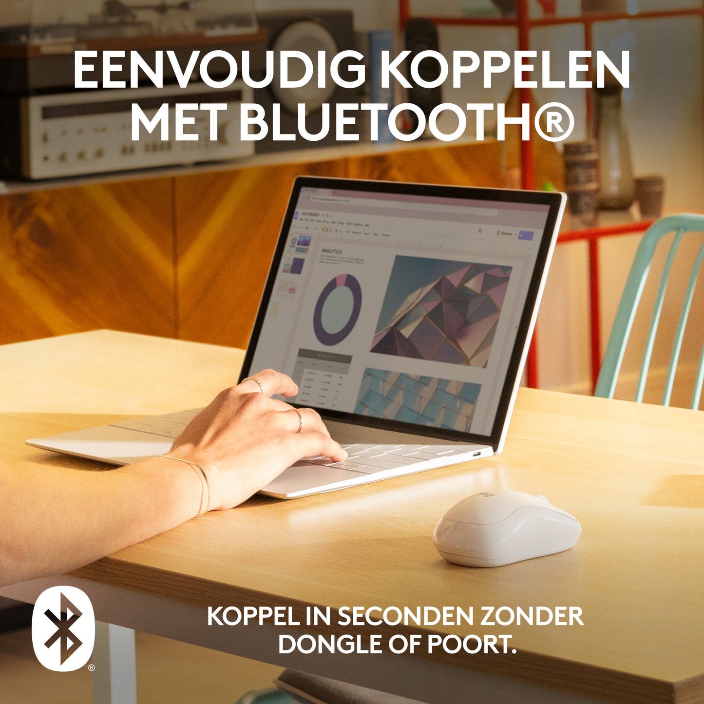 Logitech M240 Stille Bluetooth Muis, 18 maanden batterijduur, voor Windows, macOS, ChromeOS, Compatibel met PC, Mac, Laptop, Tablets - White