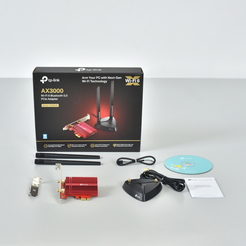 AX3000 Wi-Fi 6 Bluetooth 5.0 PCI Express Adapter 2402Mbps at