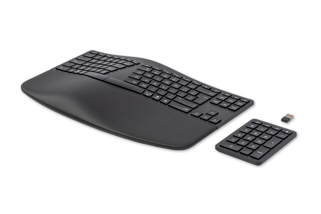 HP 960 BLK Ergonomic Wireless Keyboard QWERTY
