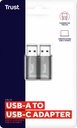 Trust CALYX USB-A TO USB-C ADAPTER 2PACK
