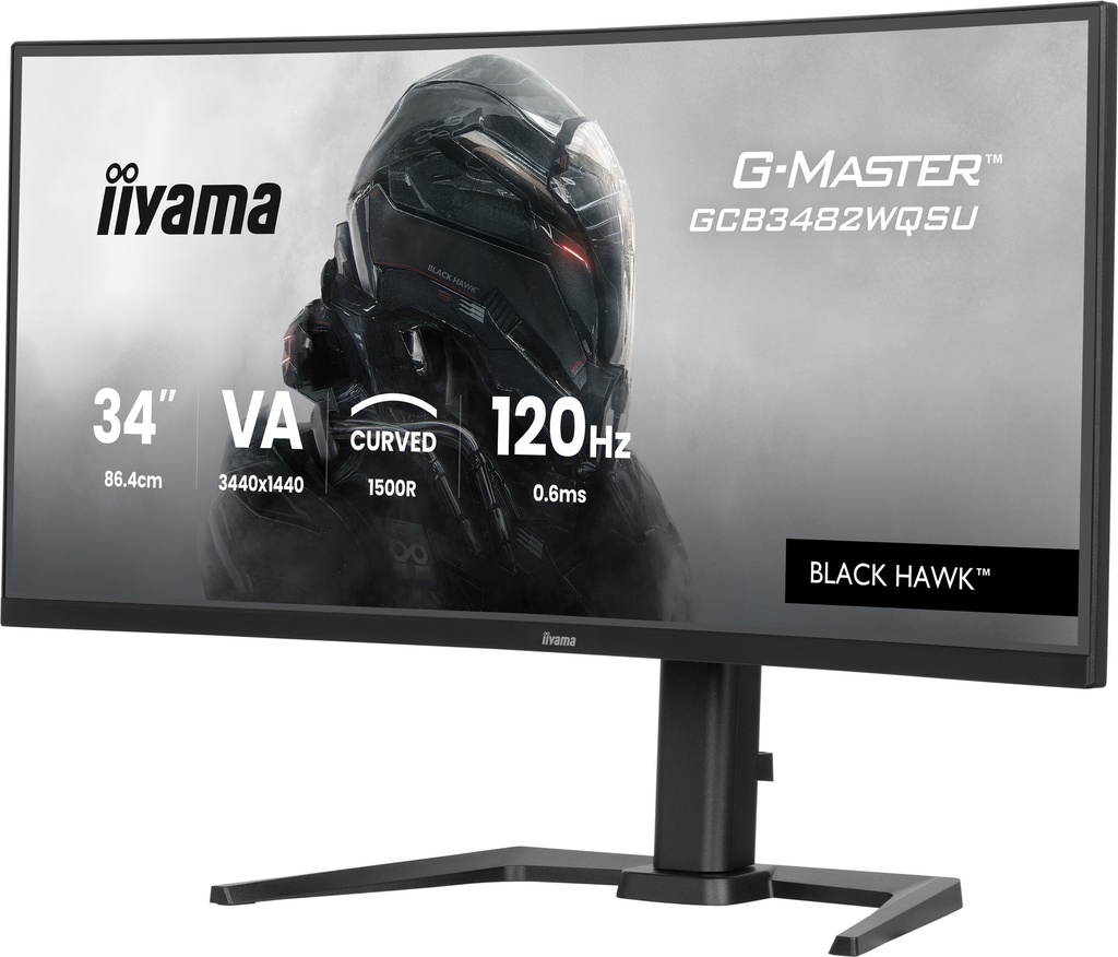 IIYAMA 34"WIDE LCD, G-Master Black Hawk, 3440 x 1440, UWQHD 