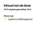 HP INK 31 BOTTLE YELLOW