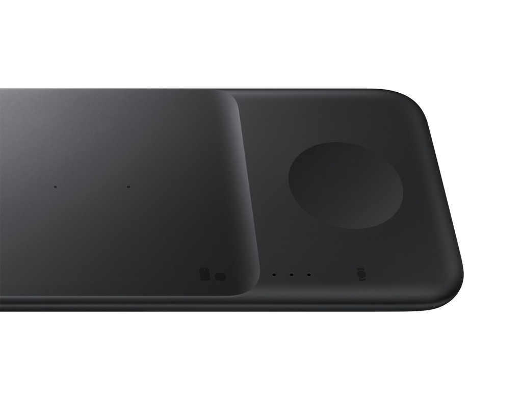 WIRELESS CHARGER TRIO - FAST 7.5W X2, 3.5WX1, - ZWART