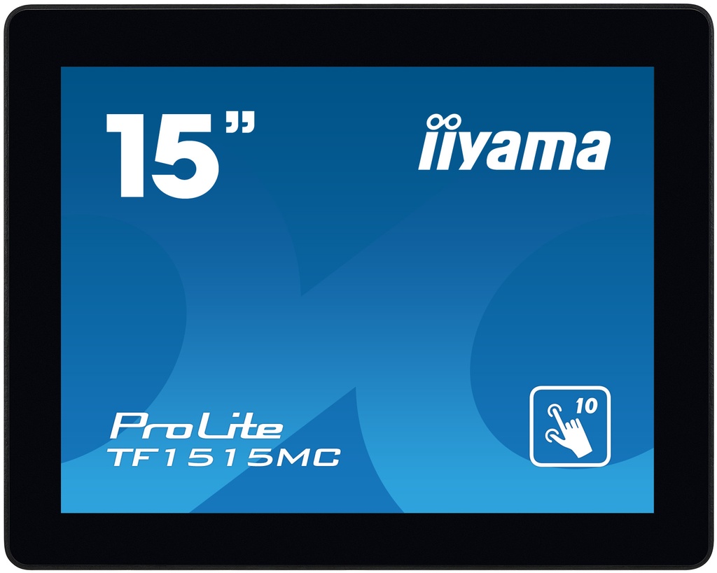 15  PCAP Bezel Free 10P Touch, 1024x768,  DisplayPort, HDMI,