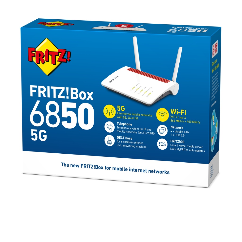 FRITZ BOX 6850 5G EDITION INTERNATIO 20002928