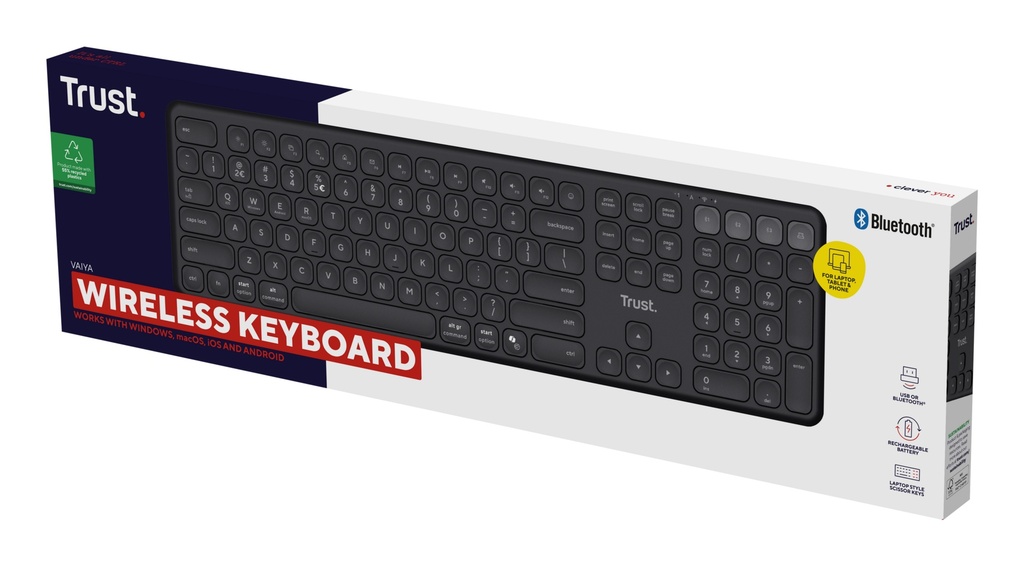 Trust VAIYA MULTIDEVICE WIRLS KEYBOARD BE