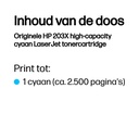 HP Toner/203X Original LaserJet Cart CY
