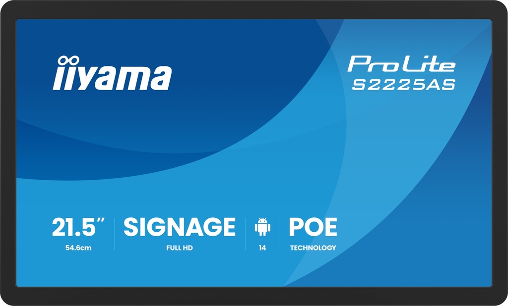 IIYAMA 21.5inch Small Format Signage with Android 14+GMS iiS