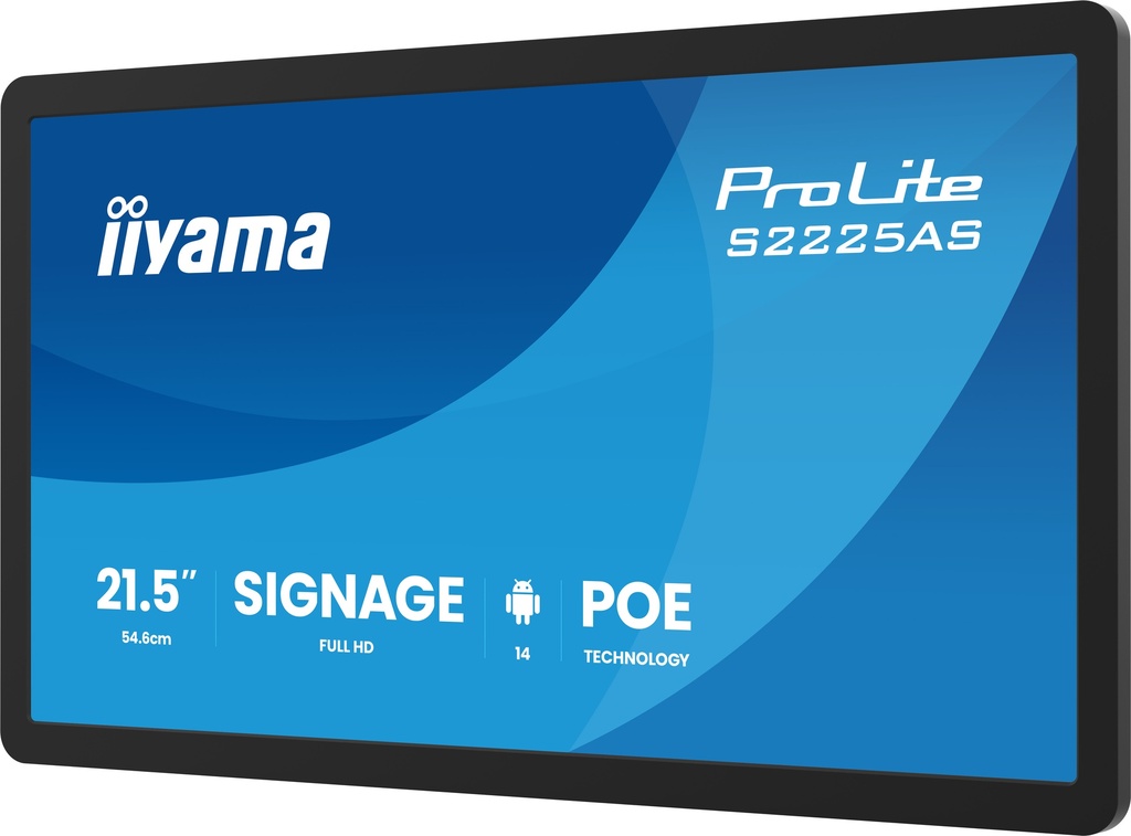 IIYAMA 21.5inch Small Format Signage with Android 14+GMS iiS