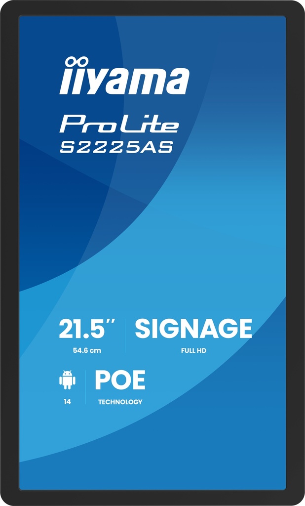 IIYAMA 21.5inch Small Format Signage with Android 14+GMS iiS
