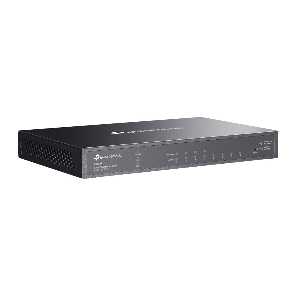 JetStream 8-Port Gigabit Smart Switch with 4-Port PoE+ PORT: