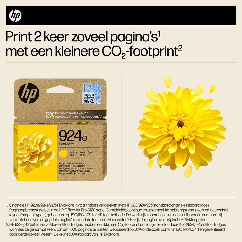 HP 924e EvoMore Yellow Original Ink Cartridge