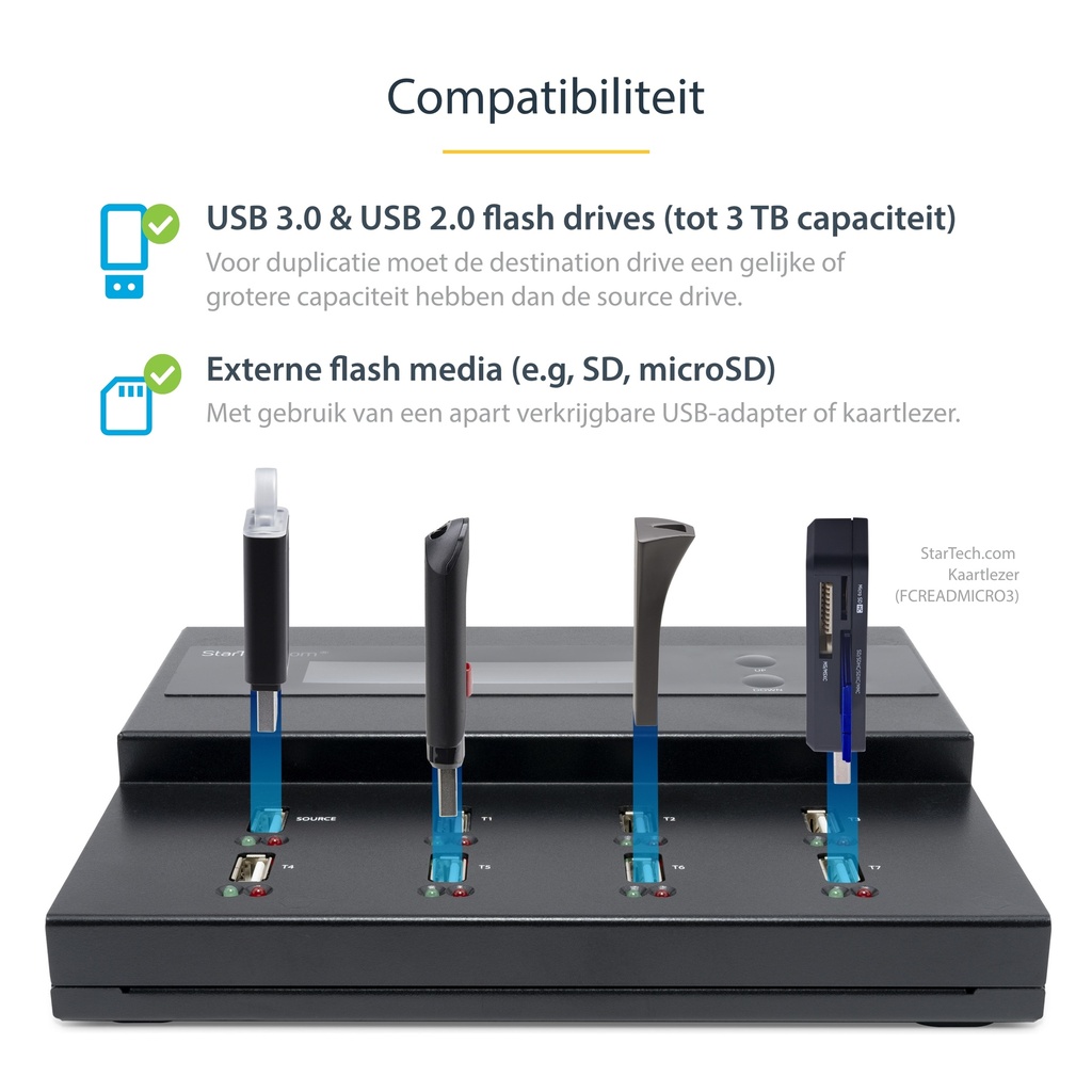 USB Duplicator/Eraser - 1:7 Standalone USBDUPE17