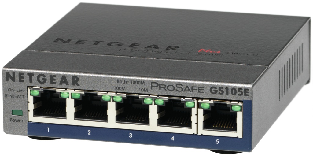 ProSafe Plus GS105E 5-port. GS105E-200PES