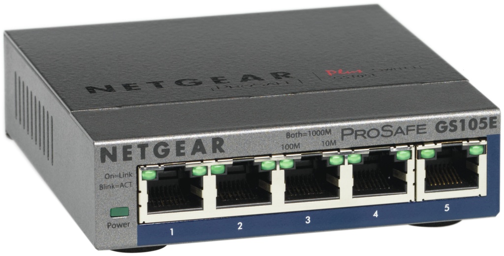 ProSafe Plus GS105E 5-port. GS105E-200PES