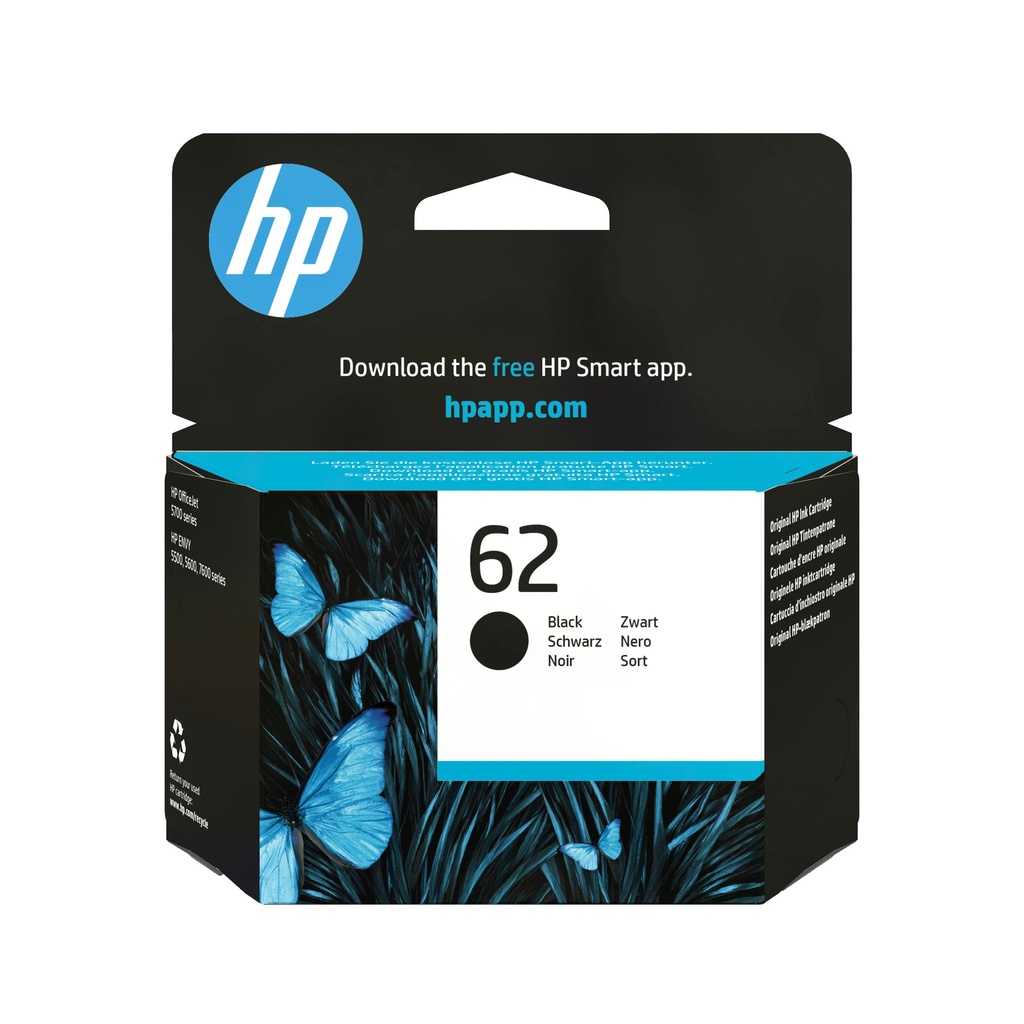HP Ink/62 Black Cartridge