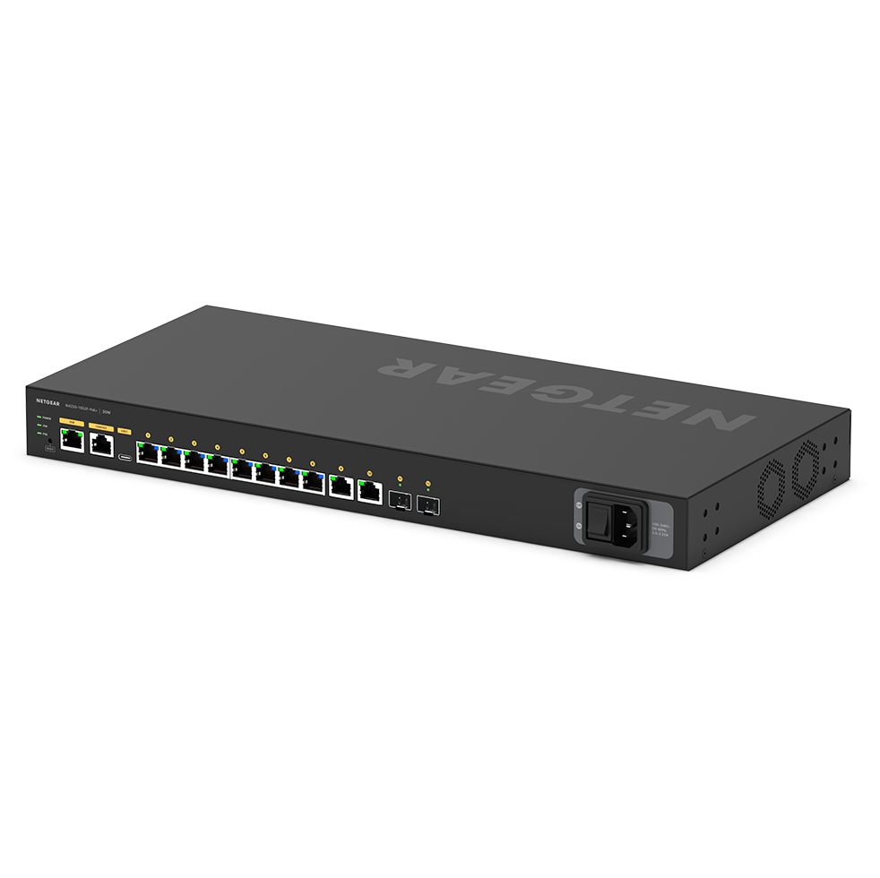 NETGEAR M4250 12-Port AV Line PoE+ Switch 125W 2x1G 2xSFP Ma