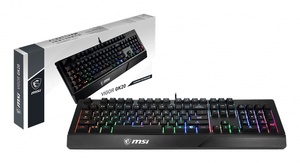 MSI Vigor GK20 BE GAMING Keyboard US