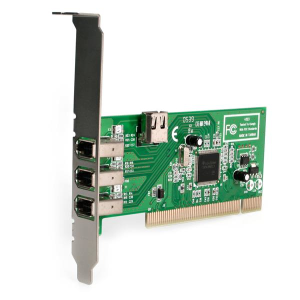 3 Port PCI 1394a FireWire Adapter Card PCI1394MP