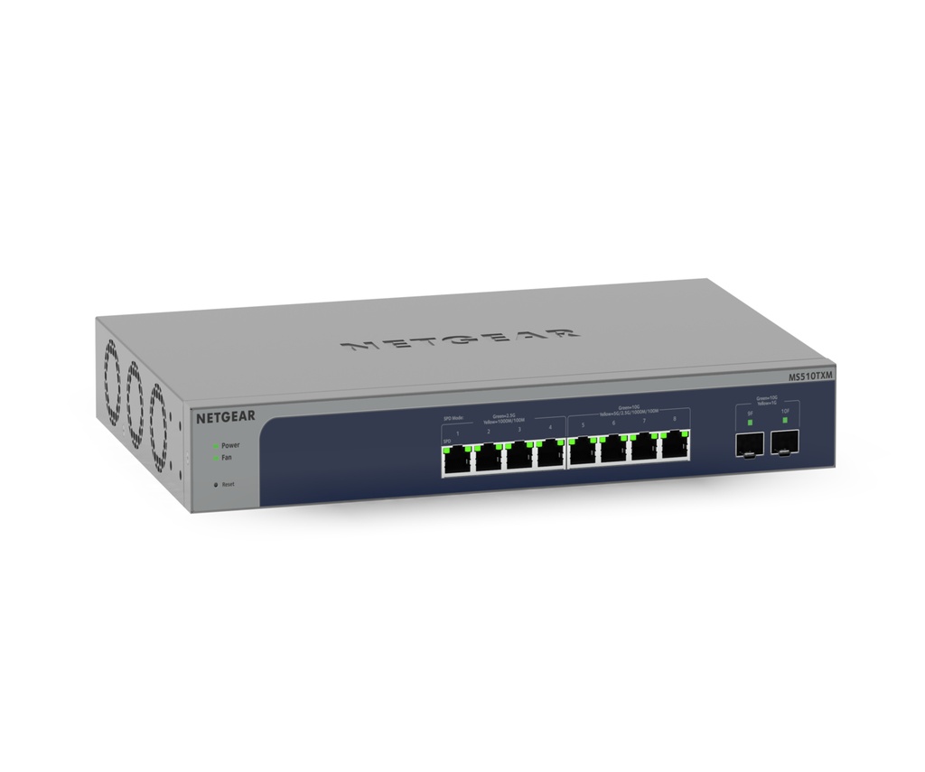 NETGEAR 8-Port Multi-Gigabit/10G Ethernet Smart Managed Pro 