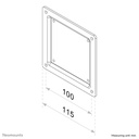 VESA Conversion Plate - VESA 75 to 100