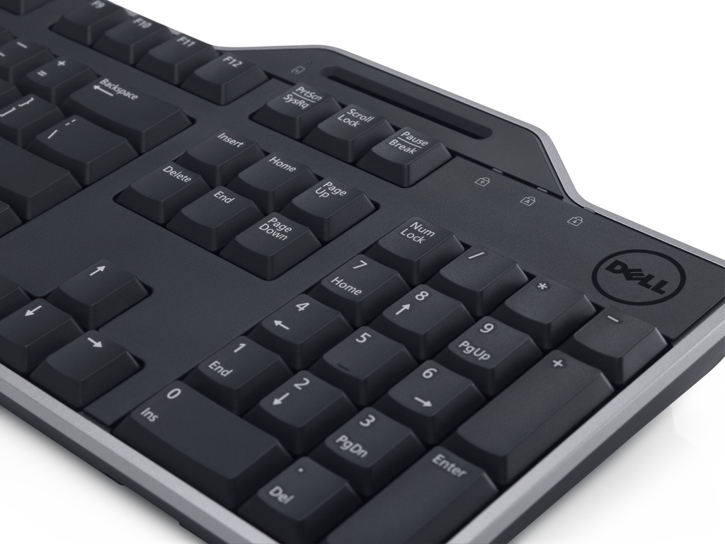 UK/Irish (QWERTY) Dell KB-813 SmartcardReader USB Keyboard B