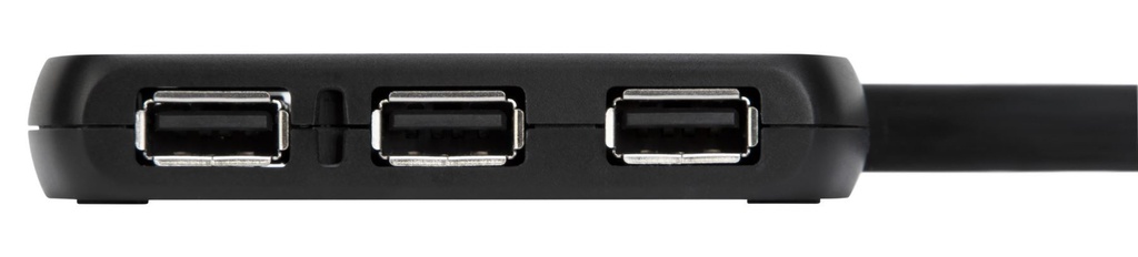 4 Port USB 2.0 Hub Black