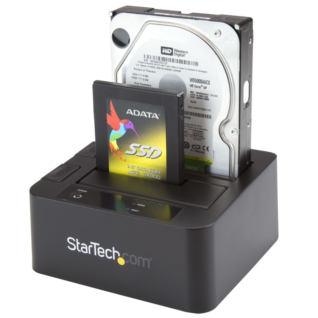 USB 3.0/eSATA Dual HDD/SSD Dock w/ UASP SDOCK2U33EB